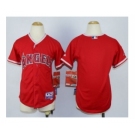 youth mlb jerseys los angeles angels blank red