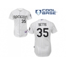 Youth Colorado Rockies #35 Chad Bettis White Cool Base Stitched MLB Jersey