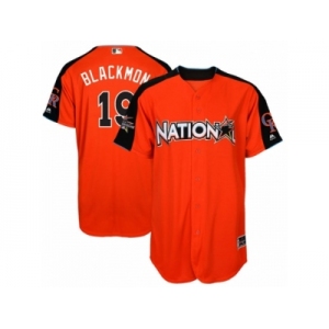 Youth Majestic Colorado Rockies #19 Charlie Blackmon Replica Orange National League 2017 MLB All-Star MLB Jersey