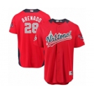 Youth Majestic Colorado Rockies #28 Nolan Arenado Game Red National League 2018 MLB All-Star MLB Jersey