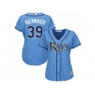 Women Tampa Bay Rays #39 Kevin Kiermaier Light Blue Alternate Stitched MLB Jersey