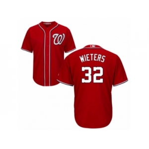 Youth Majestic Washington Nationals #32 Matt Wieters Replica Red Alternate 1 Cool Base MLB Jersey