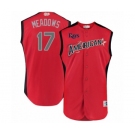 Youth Tampa Bay Rays #17 Austin Meadows Authentic Red American League 2019 Baseball All-Star Jersey