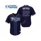 Youth Tampa Bay Rays #22 Chris Archer Dark Blue Cool Base Stitched MLB Jersey