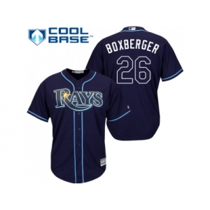 Youth Tampa Bay Rays #26 Brad Boxberger Dark Blue Cool Base Stitched MLB Jersey