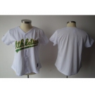 MLB Women Jerseys oakland athletics blank white