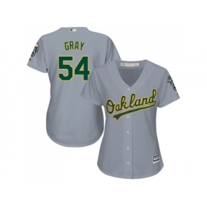 Women's Oakland Athletics #54 Sonny Gray Grey Road Stitched MLB Jersey