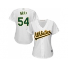 Women's Oakland Athletics #54 Sonny Gray White Home Stitched MLB Jersey