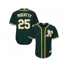 Youth Oakland Athletics #25 Stephen Piscotty Green Cool Base Stitched MLB Jersey