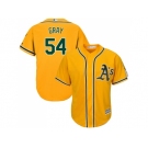 Youth Oakland Athletics #54 Sonny Gray Gold Cool Base Stitched MLB Jersey