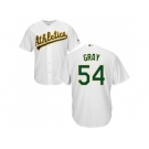 Youth Oakland Athletics #54 Sonny Gray White Cool Base Stitched MLB Jersey