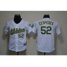 youth mlb jerseys oakland athletics #52 yoenis cespedes white