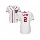 Women's Majestic Washington Nationals #2 Adam Eaton Replica White Home Cool Base MLB Jersey