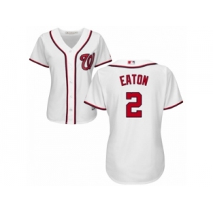 Women's Majestic Washington Nationals #2 Adam Eaton Replica White Home Cool Base MLB Jersey