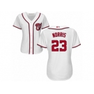 Women's Majestic Washington Nationals #23 Derek Norris Replica White Home Cool Base MLB Jersey