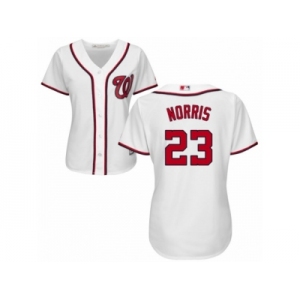 Women's Majestic Washington Nationals #23 Derek Norris Replica White Home Cool Base MLB Jersey