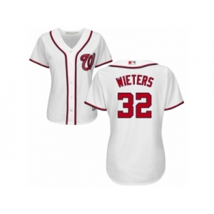 Women's Majestic Washington Nationals #32 Matt Wieters Replica White Home Cool Base MLB Jersey