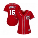 Women's Washington Nationals #16 Victor Robles Authentic Red Alternate 1 Cool Base 2019 World Series Bound Baseball Jersey