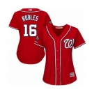 Women's Washington Nationals #16 Victor Robles Authentic Red Alternate 1 Cool Base 2019 World Series Champions Baseball Jersey