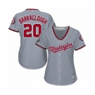 Women's Washington Nationals #20 Kyle Barraclough Authentic Grey Road Cool Base 2019 World Series Bound Baseball Jersey