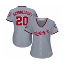 Women's Washington Nationals #20 Kyle Barraclough Authentic Grey Road Cool Base 2019 World Series Champions Baseball Jersey