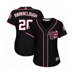 Women's Washington Nationals #20 Kyle Barraclough Authentic Navy Blue Alternate 2 Cool Base 2019 World Series Bound Baseball Jersey