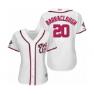 Women's Washington Nationals #20 Kyle Barraclough Authentic White Home Cool Base 2019 World Series Champions Baseball Jersey