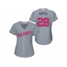 Women's Washington Nationals #28 Jayson Werth Gary Road 2016 Mother's Day Cool Base Jersey