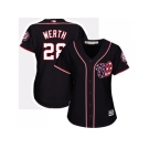 Women's Washington Nationals #28 Jayson Werth Navy Blue Alternate Stitched MLB Jersey