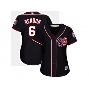 Women's Washington Nationals #6 Anthony Rendon Navy Blue Alternate Stitched MLB Jersey