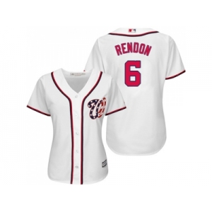 Women's Washington Nationals #6 Anthony Rendon White Home Stitched MLB Jersey