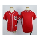 Youth MLB washington nationals blank Red jerseys