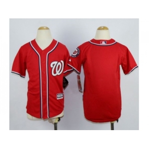 Youth MLB washington nationals blank Red jerseys