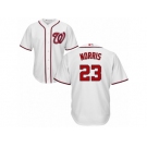 Youth Majestic Washington Nationals #23 Derek Norris Authentic White Home Cool Base MLB Jersey