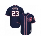 Youth Majestic Washington Nationals #23 Derek Norris Replica Navy Blue Alternate 2 Cool Base MLB Jersey