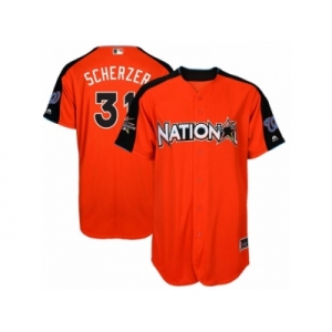 Youth Majestic Washington Nationals #31 Max Scherzer Replica Orange National League 2017 MLB All-Star MLB Jersey