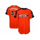 Youth Majestic Washington Nationals #37 Stephen Strasburg Replica Orange National League 2017 MLB All-Star MLB Jersey