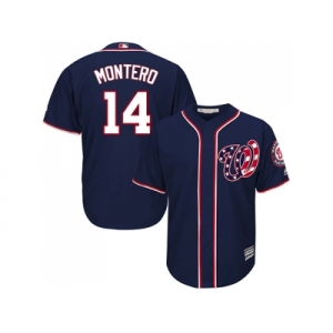 Youth Washington Nationals #14 Miguel Montero Navy Blue Cool Base Stitched MLB Jersey