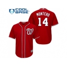 Youth Washington Nationals #14 Miguel Montero Red Cool Base Stitched MLB Jersey