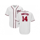 Youth Washington Nationals #14 Miguel Montero White Cool Base Stitched MLB Jersey