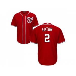 Youth Washington Nationals #2 Adam Eaton Red Cool Base Stitched MLB Jersey