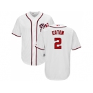 Youth Washington Nationals #2 Adam Eaton White Cool Base Stitched MLB Jersey