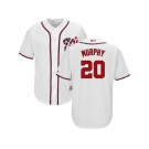 Youth Washington Nationals #20 Daniel Murphy White Cool Base Stitched MLB Jersey