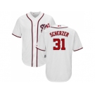 Youth Washington Nationals #31 Max Scherzer White Cool Base Stitched MLB Jersey