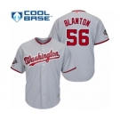 Youth Washington Nationals #56 Joe Blanton Authentic Grey Road Cool Base 2019 World Series Champions Baseball Jersey