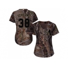 Women Arizona Diamondbacks #38 Curt Schilling Camo Realtree Collection Cool Base Stitched MLB Jersey