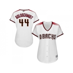 Women's Arizona Diamondbacks #44 Paul Goldschmidt Majestic White Home Cool Base Player Jersey