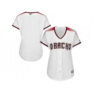 Women's Arizona Diamondbacks Majestic White Home Cool Base Jersey