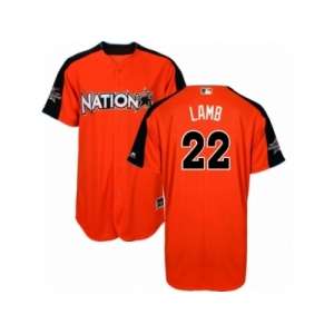Youth Majestic Arizona Diamondbacks #22 Jake Lamb Replica Orange National League 2017 MLB All-Star MLB Jersey