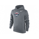 Youth Team USA Nike Basketball KO Performance Hoodie Gray